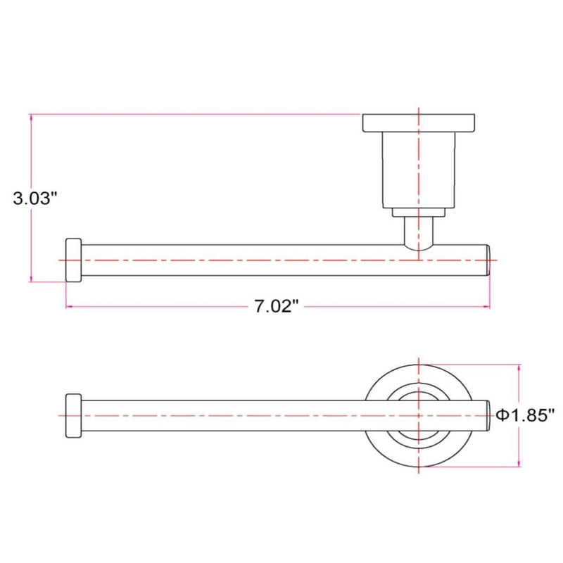 Design House 560383 Geneva Toilet Paper Holder, Satin Nickel - NewNest Australia