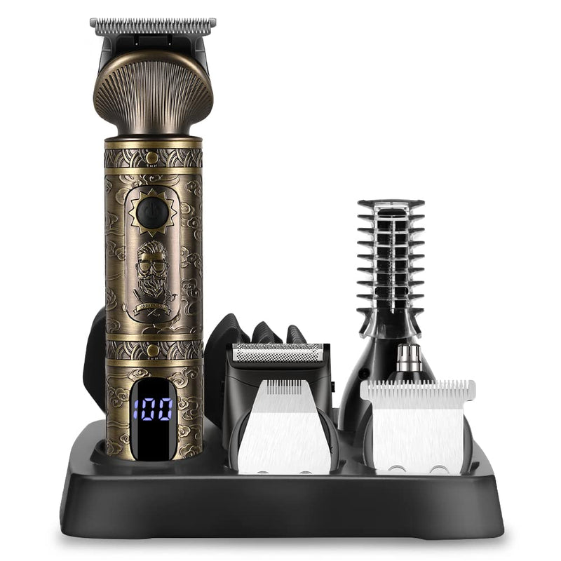 Surker Hair Trimmer Set Professional Hair Trimmer Men'S Precision Trimmer Beard Trimmer Beard Trimmer Razor Men'S T-Shaped Trimmer Nose Hair Trimmer Body Hair Trimmer 7 In 1 - NewNest Australia