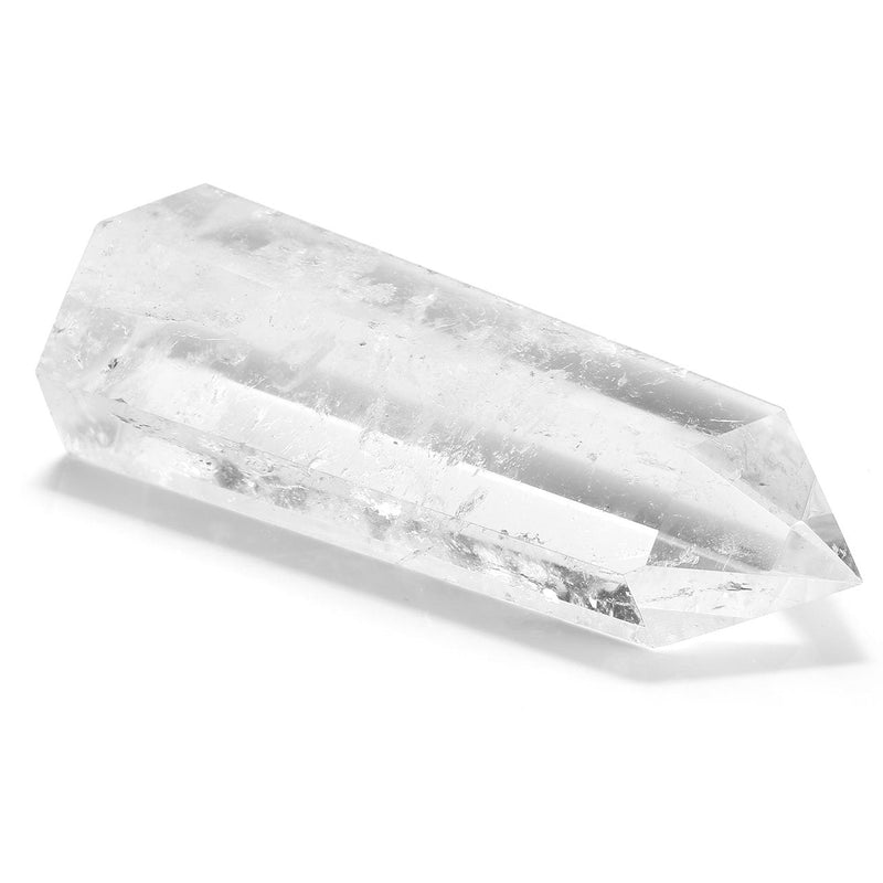 JOVIVI 55-65mm Natural Clear Quartz Crystal Point Healing Stone Wand Pointed & Faceted Prism Bar for Reiki Chakra Meditation Therapy,with Gift Box - NewNest Australia