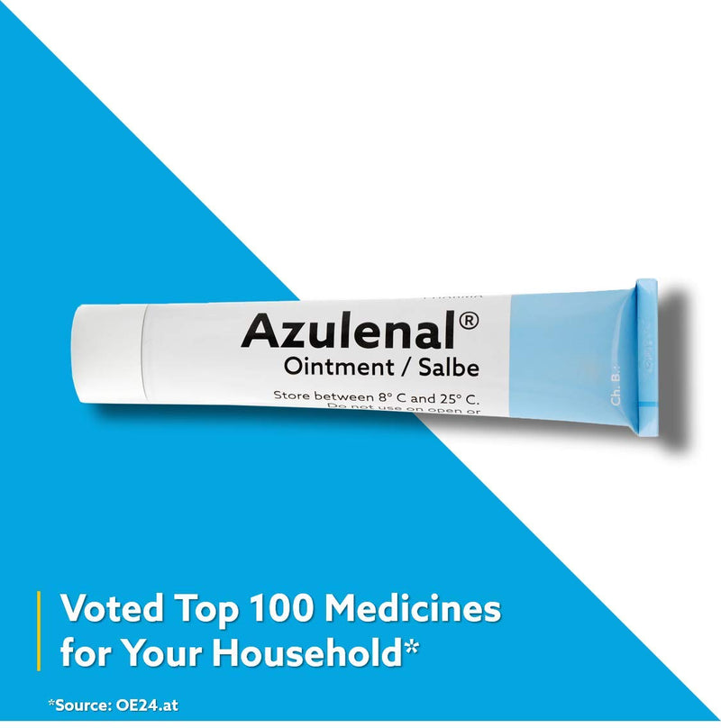 Azulenal Ointment with Guaiazulene | Multipurpose Cream for Nappy Rash, Itches, Cuts, Burns, Wound Repair, & Sore Nipples | Suitable for Use for Babies and Nursing Mothers | Burn Cream 20 g (Pack of 3) - NewNest Australia
