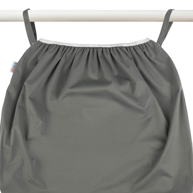 ALVABABY Reusable Diaper Pail Liner for Cloth Diaper,Rubbish Bag,Laundry,Kitchen Garbage Cans (Black Grey, Small Size：5 Gallon) LLS-B2629-US 01 Black and Grey Small Size with Handle - NewNest Australia