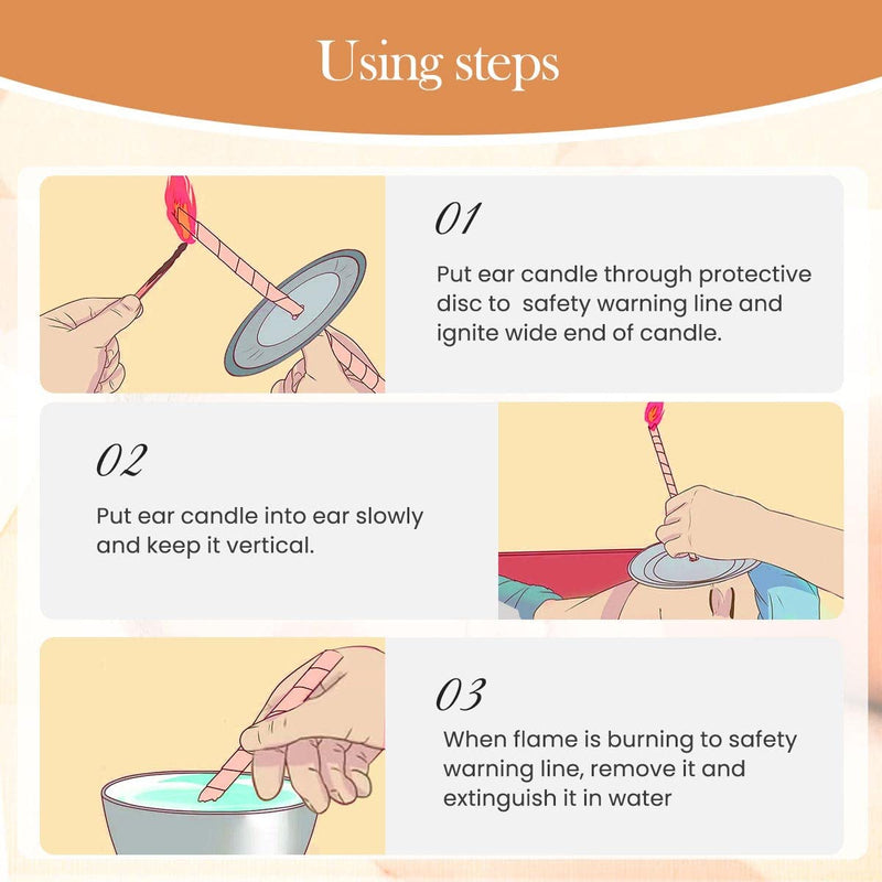 Ear Candles, Happycoco Hopi Ear Candles All Natural Beeswax Canding Cones Ear Wax Remover Candles 100% Non-Toxic Cylinders Fragrance Hollow Cone Candles with(8 Colours)+8 Protective Disks - NewNest Australia