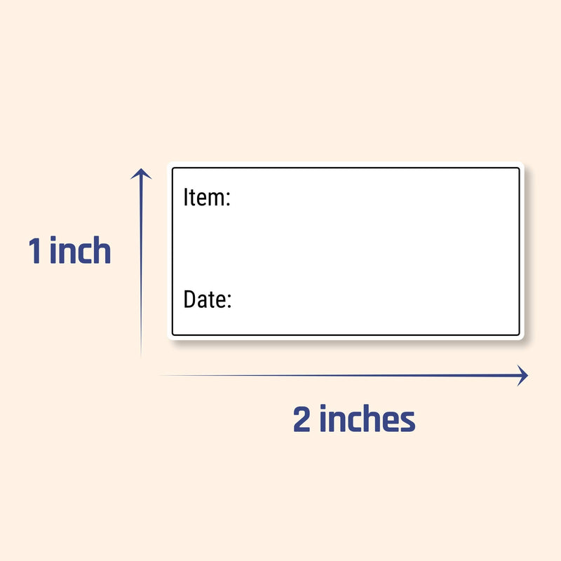 200 Pack, 2" x 1", Removable Food Storage Freezer Date Labels Stickers 200 Pack - NewNest Australia