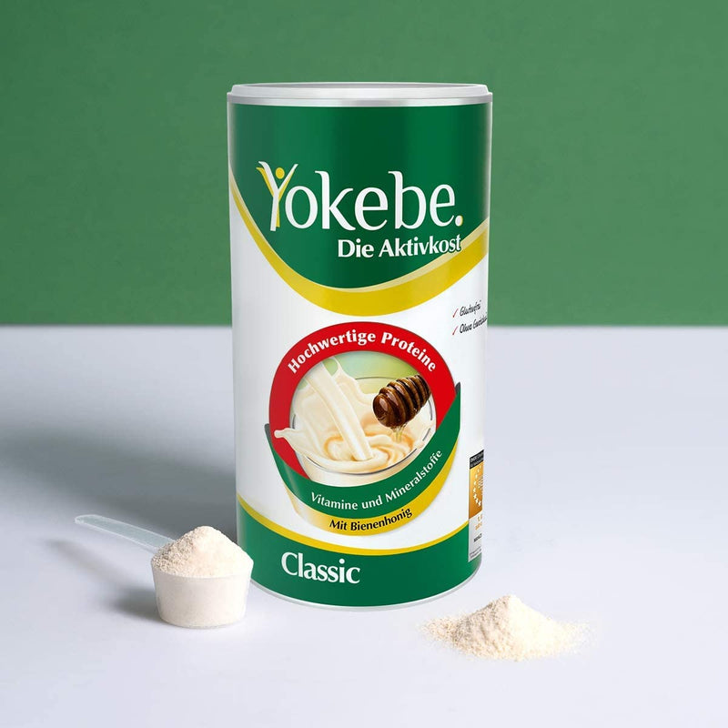 Yokebe Classic - Diet Shake for Weight Loss - Gluten-Free and Vegetarian - Meal Replacement for Weight Loss with High-Quality Proteins - 500 g = 12 Servings - NewNest Australia