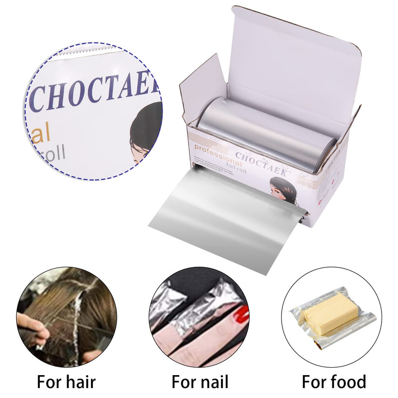 Fuyamp 1 Pack 30 M Foil Silver Hair Foil, Aluminium Hair Foil Silver Hairdressing Foil for Hair Highlighting and Coloring, 10 cm Width Hair Foil Roll Hairdressing Salon Modeling Tool - NewNest Australia