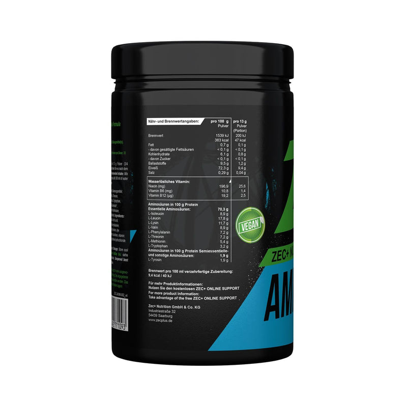 Zec+ Nutrition Amino EAA Powder - 500g, Wild Cherry Flavor │ Amino Acid Powder with EAAs & BCAAs 500g (Pack of 1) - NewNest Australia
