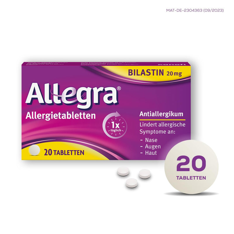 Allegra allergy tablets (20 pieces) & Rhino spray plus nasal spray (10 ml) for a cold - NewNest Australia