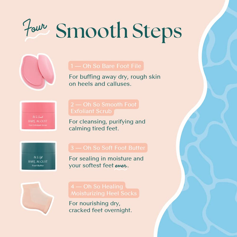Bare August Oh So Healing Moisturizing Heel Repair Socks - Overnight Spa Sleep Socks with Hydrating Therapy Gel for Softening Dry Cracked Heels - NewNest Australia