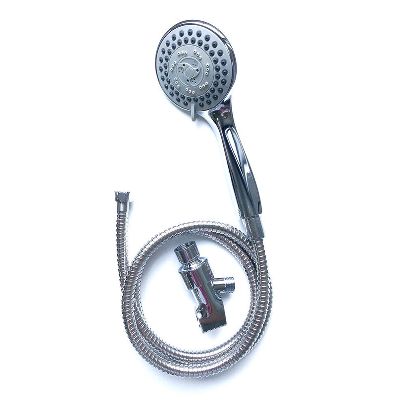 Shower Head - Handheld Rainfall High Pressure and Flow with Removable Water Restrictor – Powerful/Detachable Hand Held Chrome ShowerHead for Best Rain Massage and Relaxation - NewNest Australia