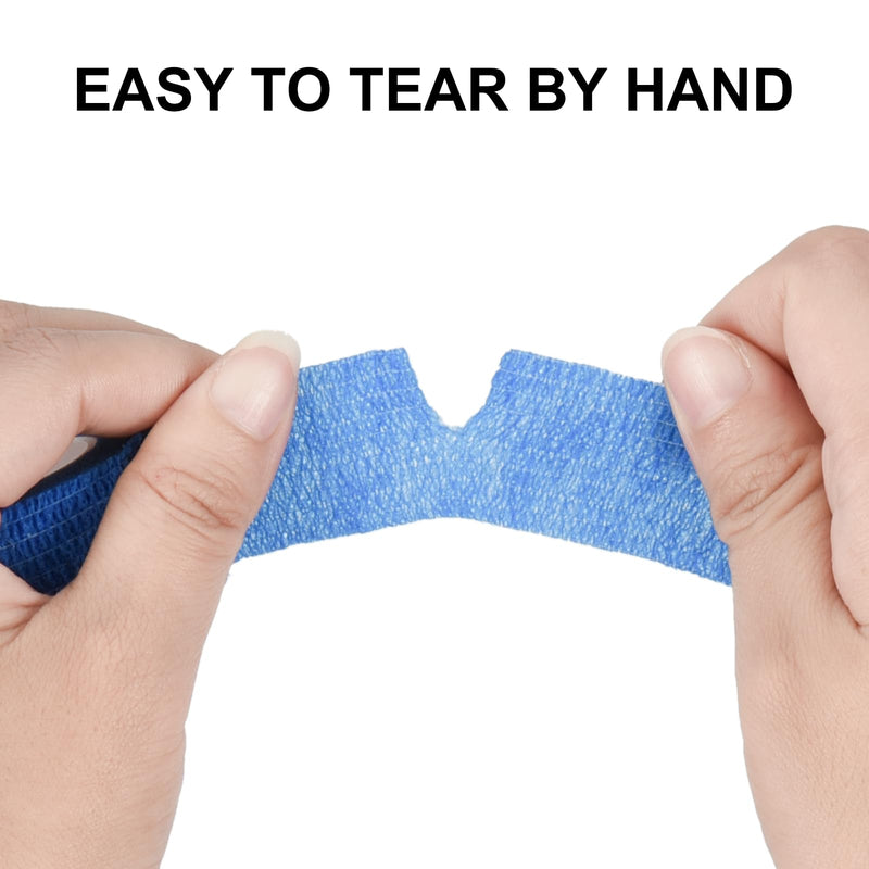 Sagafly 12 Rolls Self-Adhesive Bandage 2.5 cm x 4.5 m Self-Adhesive Bandage for First Aid Finger Elastic Fixing Bandage Adhesive Bandage Cohesive Bandage Self-Adhesive Finger Plaster Fixing Bandage Mix Color - NewNest Australia