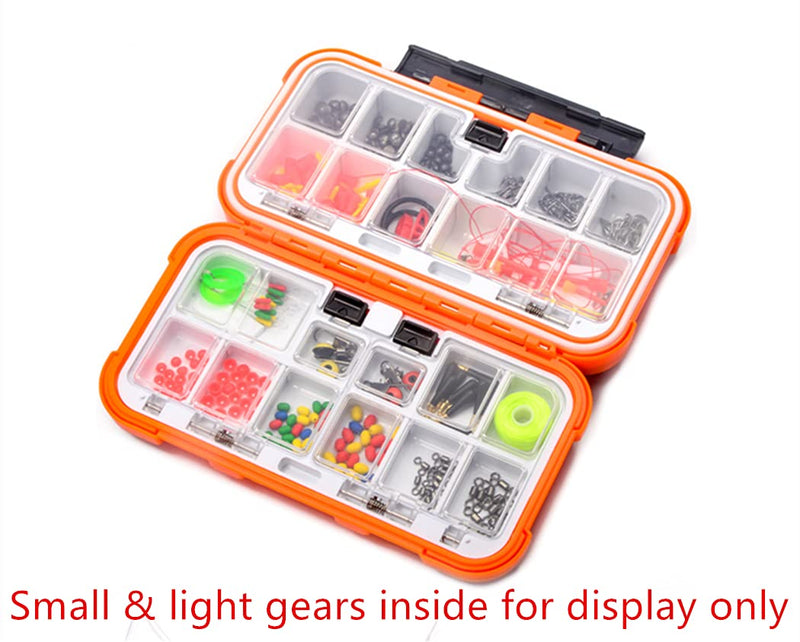 Toasis Fishing Tackle Accessory Box Small Fishing Hooks Weights Sinkers Swivel Storage Container (Olive) Olive - NewNest Australia