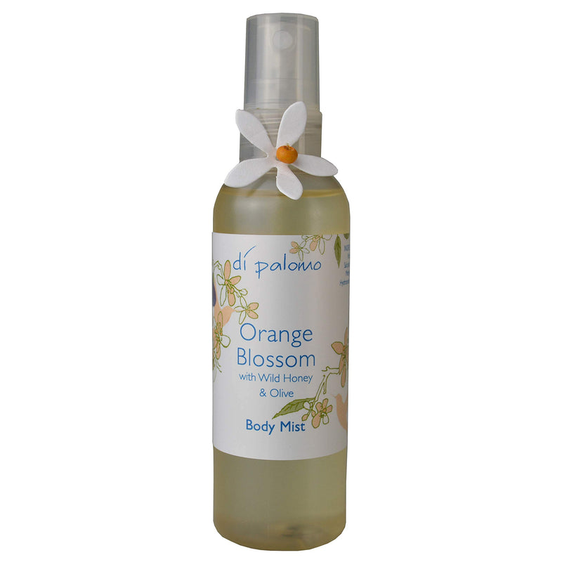 Di Palomo Body Mist 100ml Bottle in our Signature Orange Blossom with Honey Fragrance. Designed to moisturise the body and leave your feeling skin soft and smooth. Orange Blossom with Wild Honey & Olive - NewNest Australia