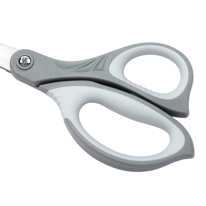LIVINGO 8.5" Scissors All Purpose, 3 Pack Ultra Sharp Blade Shears, Professional Ergonomic Comfort Grip Scissors for Office School Home Supplies Fabric Sewing DIY Cutting General Use Blue/Red/Grey - NewNest Australia