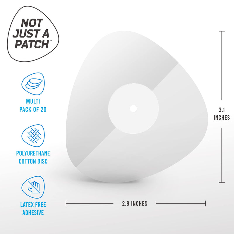 Not Just A Patch CGM Sensor Patches for Freestyle Libre and Medtronic Sensors (20 Pack) - Water Resistant & Durable for 10-14 Days - Transparent Clear Pre-Cut Freestyle Libre 2 Sensor Covers - NewNest Australia