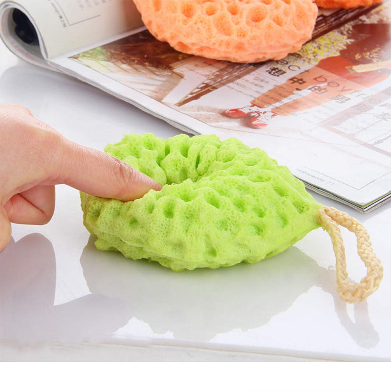 Body Bath Sponge,3 Pack Natural Fiber Soft Body Bath Sponge Honeycomb Texture Gentle Soothing Exfoliating Cleansing Body Shower Loofahs for Adults Kids Daily Care Bathroom Supplies - NewNest Australia