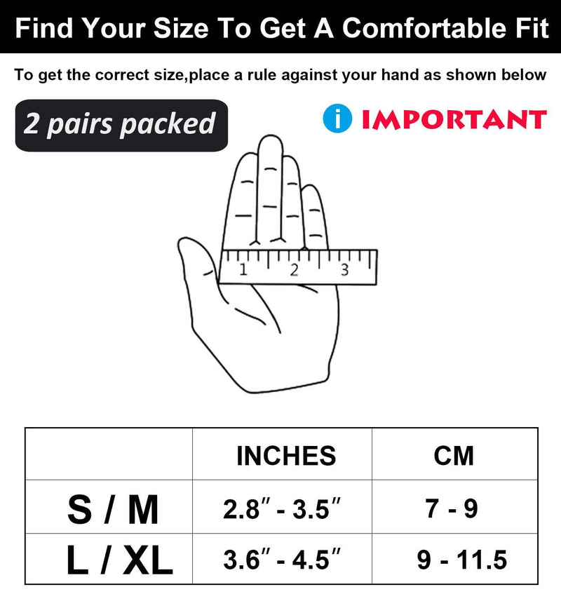 2 Pairs Copper Arthritis Gloves, Fingerless Compression Gloves For Men And Women, Arthritis Pain Relief For Carpal Tunnel, Rsi, Tendinitis, Hand Pain Typing, Gaming Knitted Gloves (L/Xl) - NewNest Australia