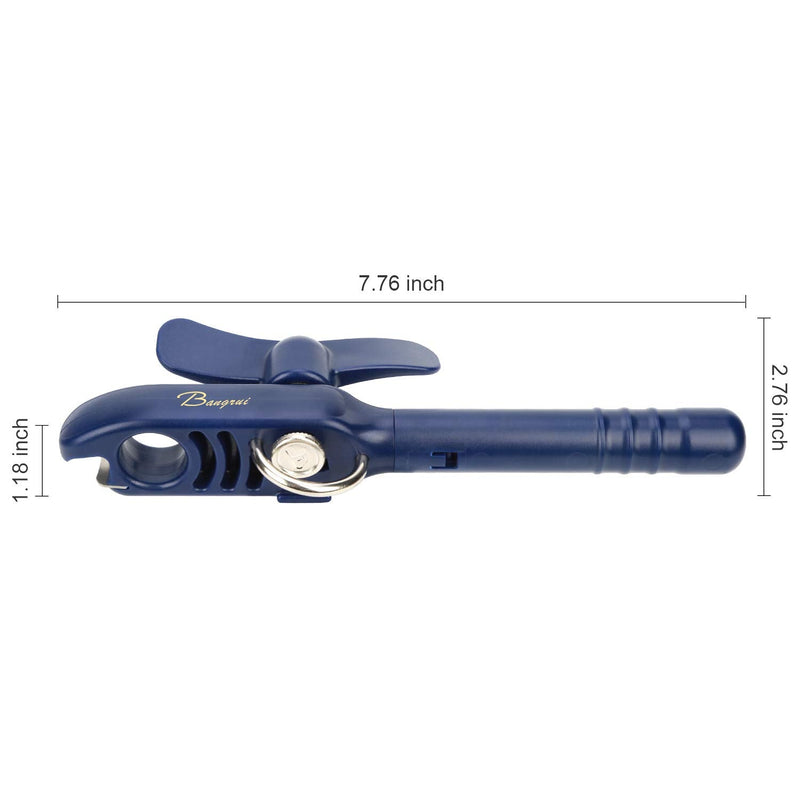 Home Kitchen Restaurant Safety Bottle Jar Wine Manual Can Opener&Bangrui Professional 4-in-1 Can Opener Keeps Smooth Edges. with a Corkscrew Folded in The Lever. Best Gadget for Kitchen Use (Blue) Blue - NewNest Australia