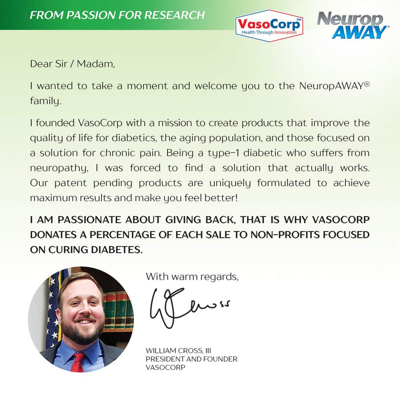 VasoCorp NeuropAWAY Neurop Pain Relief | 2 oz Maximum Strength Gel Nerve Pain Relief and neurop Pain Relief for feet, neurop Support for Burning Numbness Pain in Legs and feet Topical Gel. 2 Ounce (Pack of 1) - NewNest Australia