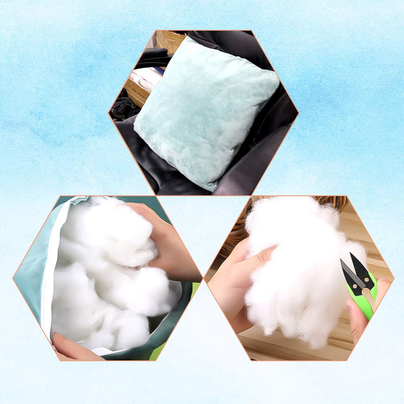 150g Polyester Fill, Premium Polyester Fiberfill, Recycled Polyester Fiber, High Resilience Stuffing for Pillow Filling, Dolls DIY, and Home Decoration Projects 5.29oz - NewNest Australia