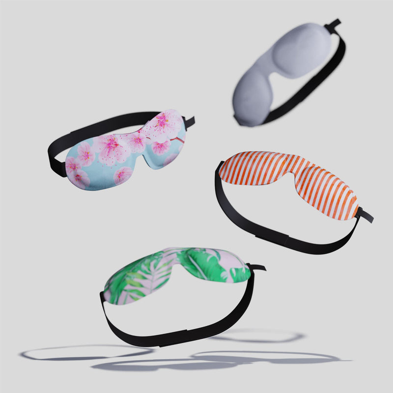 SMUG 100% Blackout Sleep & Eye Mask | Eyelash Extension Friendly | Eye Masks for Sleeping | Sleep Masks for Women & Men | Straps for Dream Comfort & Adjustability | Cherry Blossom - NewNest Australia