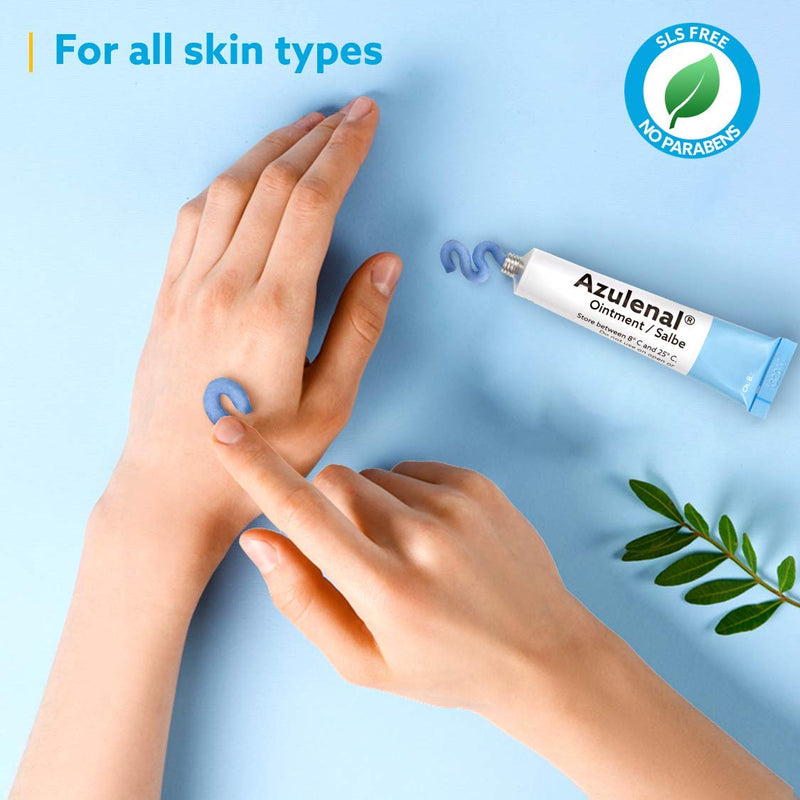 Azulenal Ointment with Guaiazulene | Multipurpose Cream for Nappy Rash, Itches, Cuts, Burns, Wound Repair, & Sore Nipples | Suitable for Use for Babies and Nursing Mothers | Burn Cream 20 g (Pack of 3) - NewNest Australia