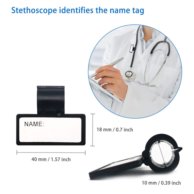 2 Pcs Stethoscope Replacement Parts Adult and Pediatric Replacement Diaphragm and 1 Name Tag，2 Pair Silicone Stethoscope Ear Tips Accessories for Stethoscope - NewNest Australia