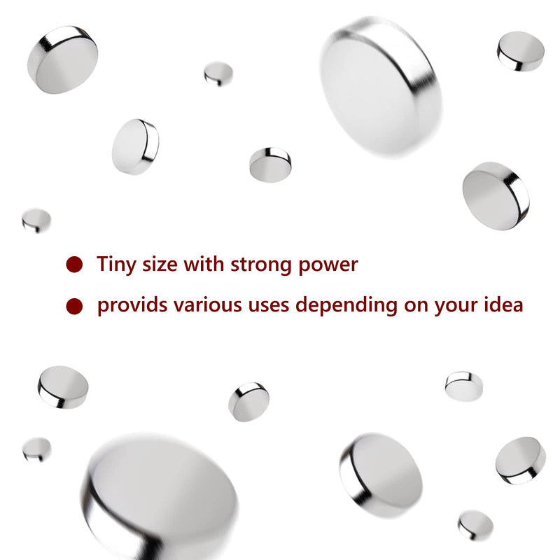 Fridge Magnets，6x2mm 100PCS, Refrigerator Magnets，Round Magnets for Office, Hobbies, Crafts and Science, Tiny Size：6mmD2mmH Pack of 100 6*2mm100Packs - NewNest Australia