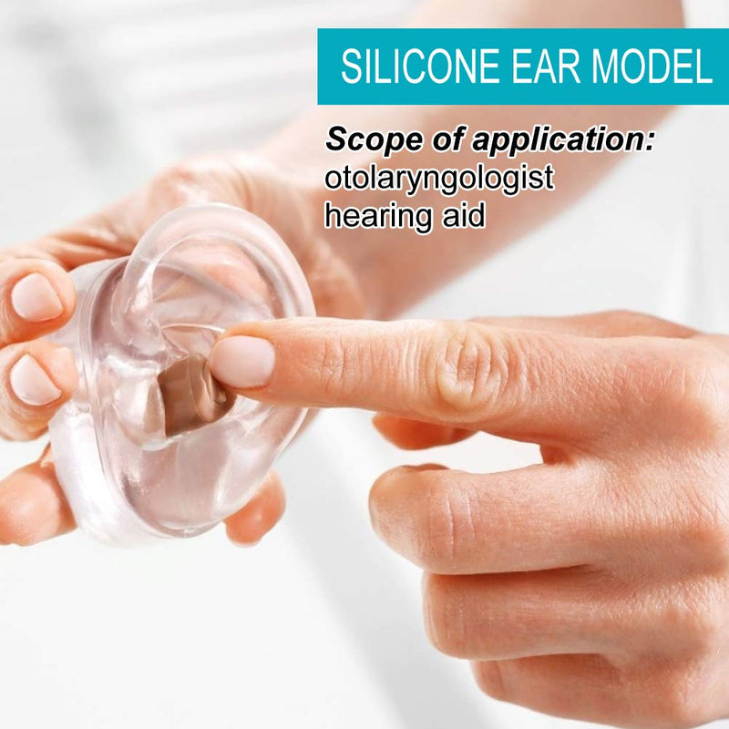 Silicone Ear Model, Simulation Artificial Ear Display Model For Wearing Hearing Aids, Window Display And Exercise For Ear Impressions (Can Be Mounted On Prosthesis Head) (Left Ear) - NewNest Australia