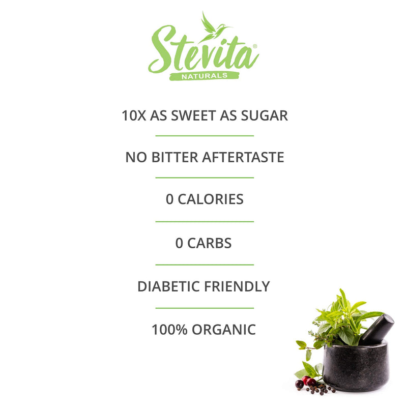 Stevita Organic Stevia - 16 oz - Stevia & Erythritol All-Natural Sweetener, No Calories - USDA Organic, Non-GMO, Vegan, Keto, Paleo, Gluten Free - 454 Servings 1 Pound (Pack of 1) - NewNest Australia