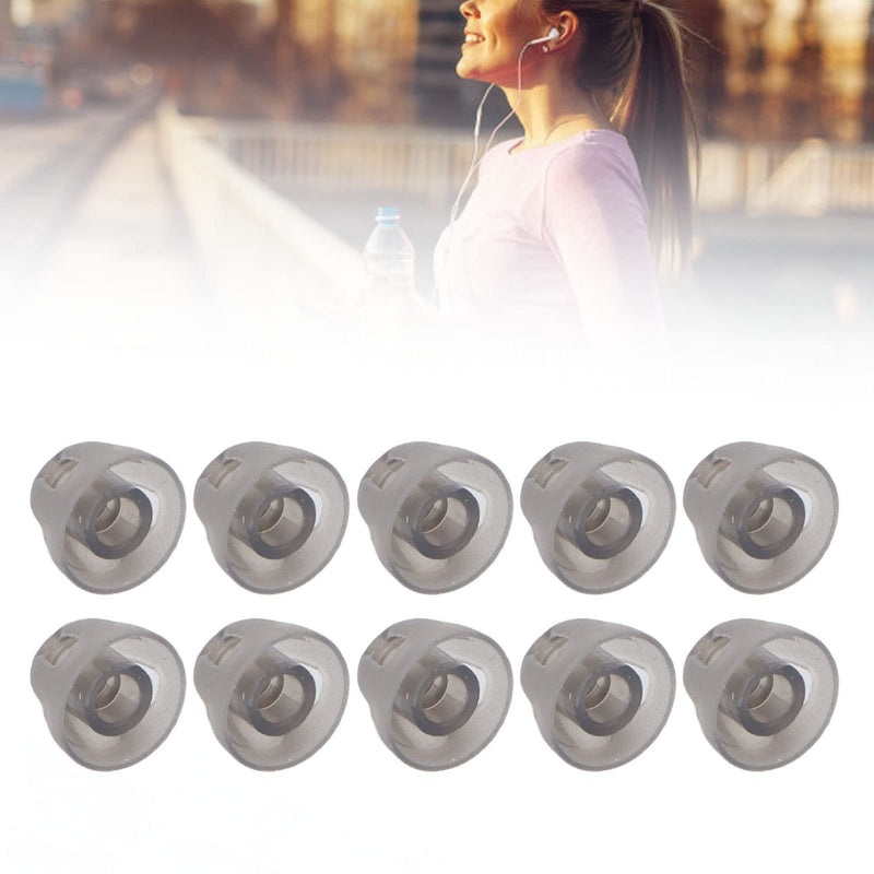 Pack of 10 Hearing Aid Dome, Open Domes Replacement Ear Plugs Soft Silicone Earplugs for Elderly People (Black)(S) - NewNest Australia