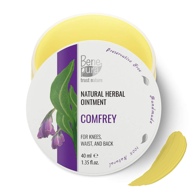 BenePura Comfrey Ointment for Muscle Pain Relief - Natural Comfrey Cream for Back Pain Relief, Joint Pain Relief, Knee Pain Relief, Neck Pain Relief - Muscle Rub Pain Relief Cream - 40 ml - NewNest Australia