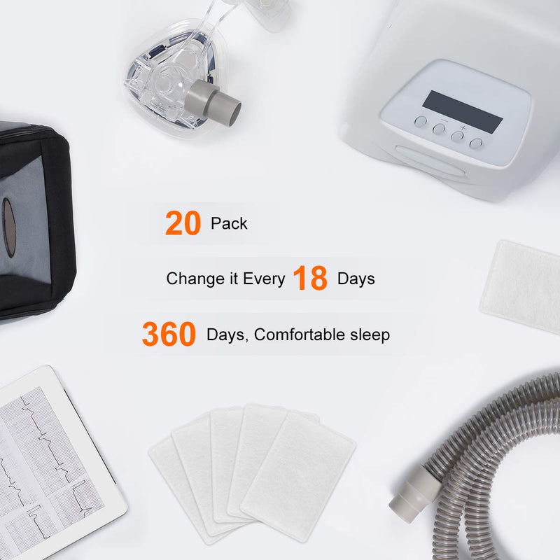 20 Pack CPAP Filters ResMed Premium Disposable Air Filter Universal Replacement Filter Fits ResMed Airsense10 Aircurve10 Airstart 10 ResMed S9 Series CPAP Standard Machines - NewNest Australia