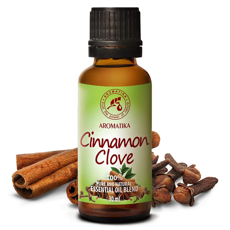 Fragrance Blend Cinnamon Oil And Cloves 30 Ml - Essential Oils For Diffusers And Oil Burners - Pure & Natural - Christmas Fragrance - Aromatherapy Oils For Soap Making - Oil Blend - Sweet Fragrance - NewNest Australia