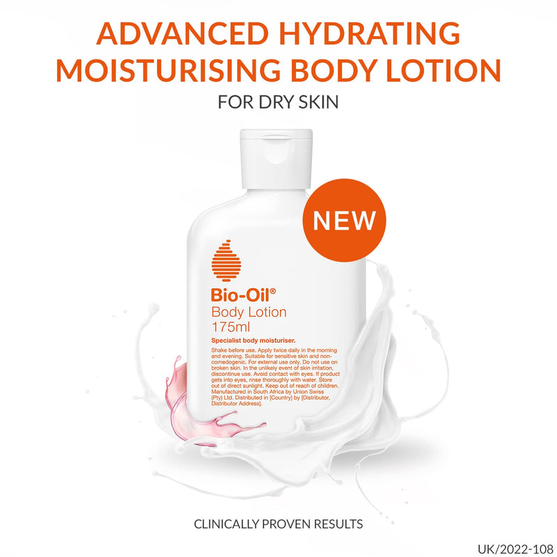 Bio-Oil Body Lotion 175ml - Ultra-Light Body Moisturiser for Dry Skin - Daily Moisturising Lotion with Oil-in-Water Technology - Non-Greasy - Fast Absorption - NewNest Australia