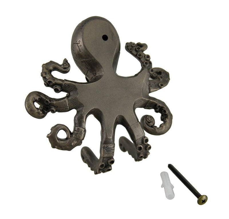 NewNest Australia - Veronese Design Antique Bronze Finish Steampunk Octopus Wall Hook 