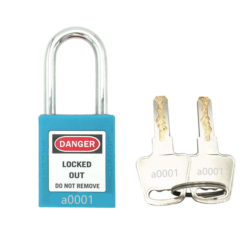 Lockout Tagout Lock 5pcs Set Loto Product Safety Padlocks for Lock Out Tag Out Stations and Devices (Blue, Key Alike) Blue - NewNest Australia