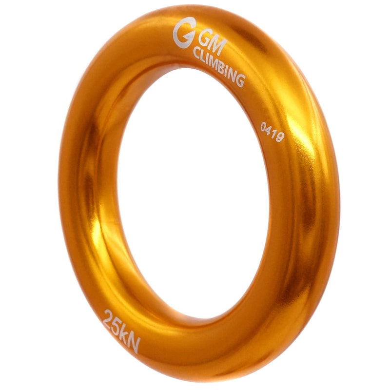 GM CLIMBING Rappel Ring 25kN for Rock Climbing Arborist Rescue Slackline Hammock Pack 4. Large-Gold Pack of 2 - NewNest Australia