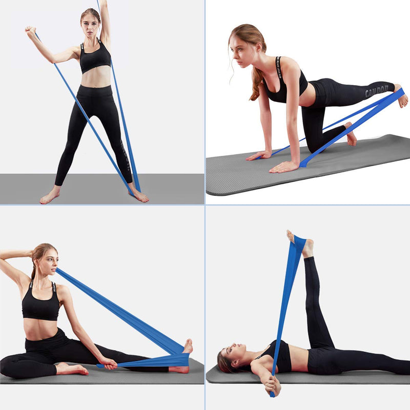 Resistance Bands Set, [Set of 3] 1.5M/4.9ft Skin-Friendly Exercise Bands with 3 Resistance Levels,Workout Resistance Bands Set for Women Men,Ideal for Strength Training,Yoga,Gym,Pilates,Fitness - NewNest Australia