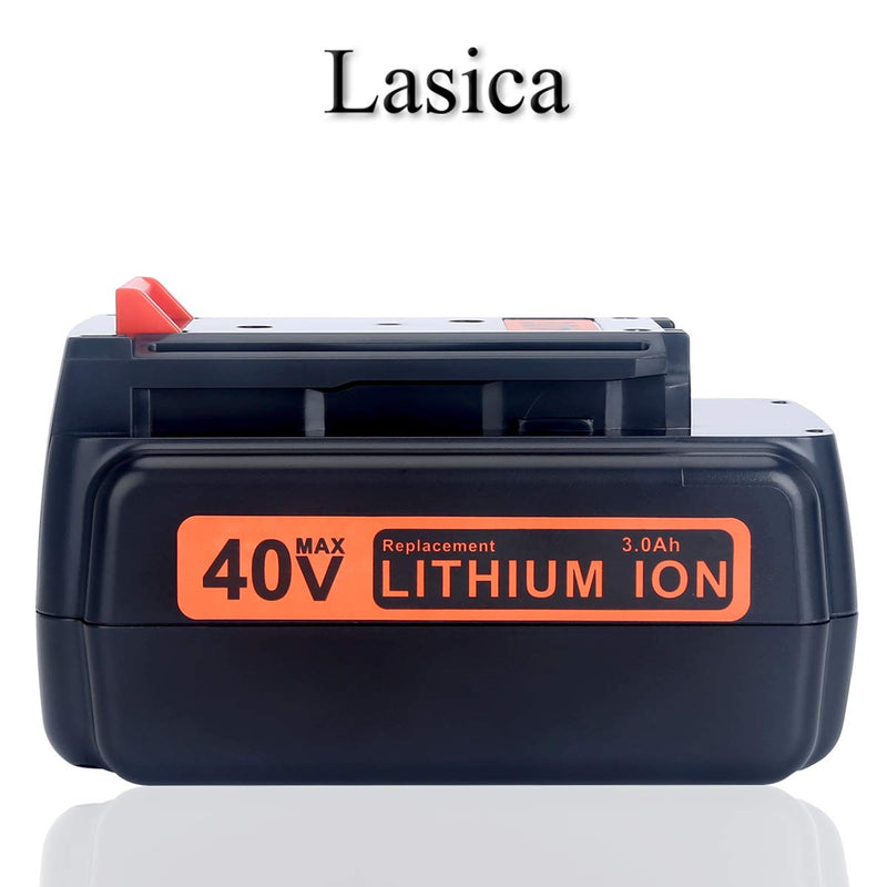 Lasica 40V MAX Lithium Battery LBX2040 LBXR36 Replacement for Black & Decker 36V 40V Cordless Tools Battery LHT2240CFF LCS1240B LST136B LCC140 LCC340C LSWV36 LCS40 Black and Decker 40V Lithium Battery - NewNest Australia