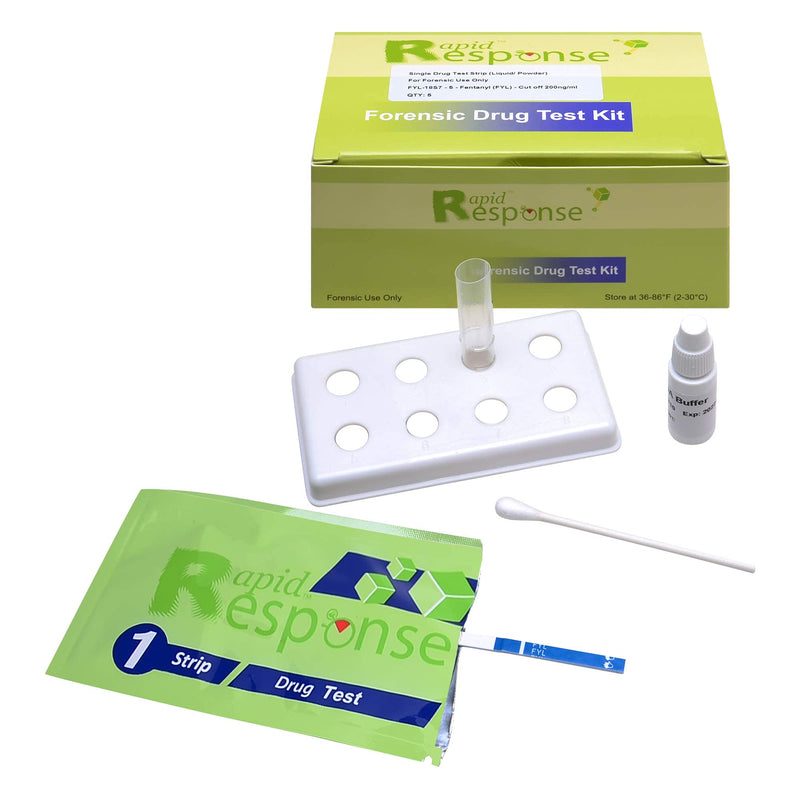 Fentanyl Test Strip Kit for Liquid and Powder Substances - 5 Test Strips per Kit - BTNX Rapid Response Forensic Kit - NewNest Australia