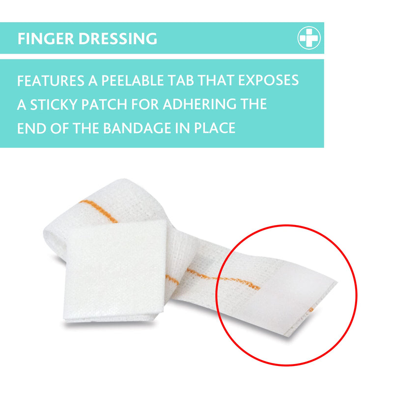 Reliance Rel310 Small Finger Dressing With Adhesive Fixing And More Protection, Features Peelable Tab Sticky Patch. Stretch Bandage And Adhesive Strip Tab 3.5 cm (10 Pieces) - NewNest Australia