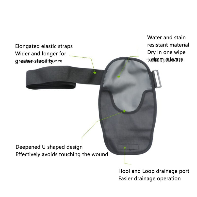 Colostomy Bag Cover, Waterproof, Adjustable, Large Load Capacity, Lightweight Stoma Bag Cover, Washable Black Portable Stoma Accessories, For Colostomy Patients - NewNest Australia