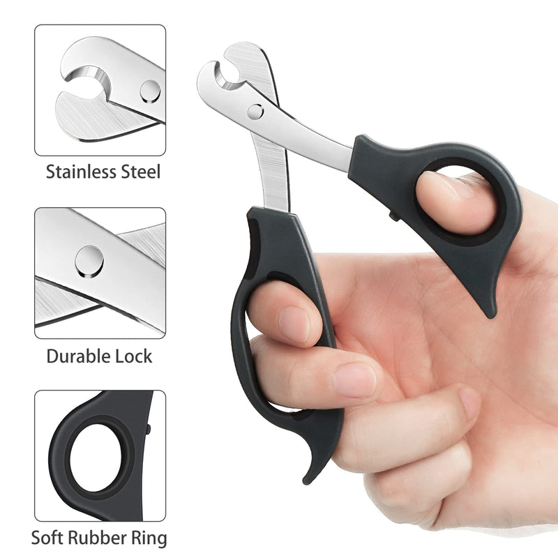 2 Pieces Pill Splitter Scissors Pill Scissors Cutter with Stainless Steel Blade and Ergonomic Handle for Accurate Dosage of Small Large Pills Tablets Vitamins Elderly Kids Pets Travelling Favors Black, Sky Blue - NewNest Australia