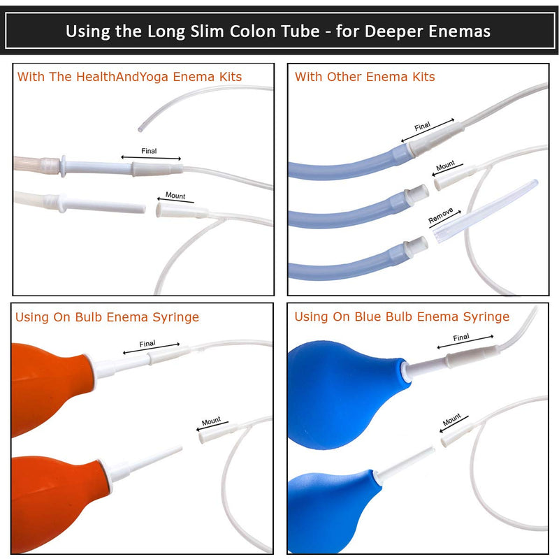 HealthAndYoga(TM) Enema Supplies - PVC Colon Tips - Saver Pack - Set of 10 (Sizes 12Fr) 20 Inch (Pack of 10) - NewNest Australia