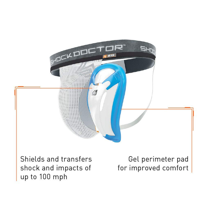 Shock Doctor Jock Strap Supporter with BioFlex Cup Included. Core Protective Sports Athletic Cup. Adult Men & Youth Sizes Large white - NewNest Australia