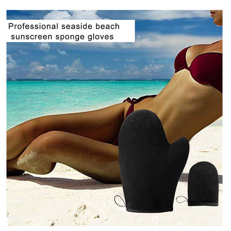 4 in 1 Application Mitt Kit, Washable Applicator Mitt Self Tanning Mitt Soft Self Application Mitt for Sunless Tanning Lotion Back & Face - NewNest Australia