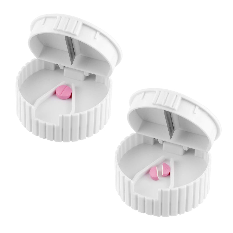 3 in 1 Pill Cutter for Small Pills, Pill Crusher for Tablets & Pill Box - Perfect Pill Splitter for Small Pills - Tablet Crusher for Pills - Compact and Portable - NewNest Australia