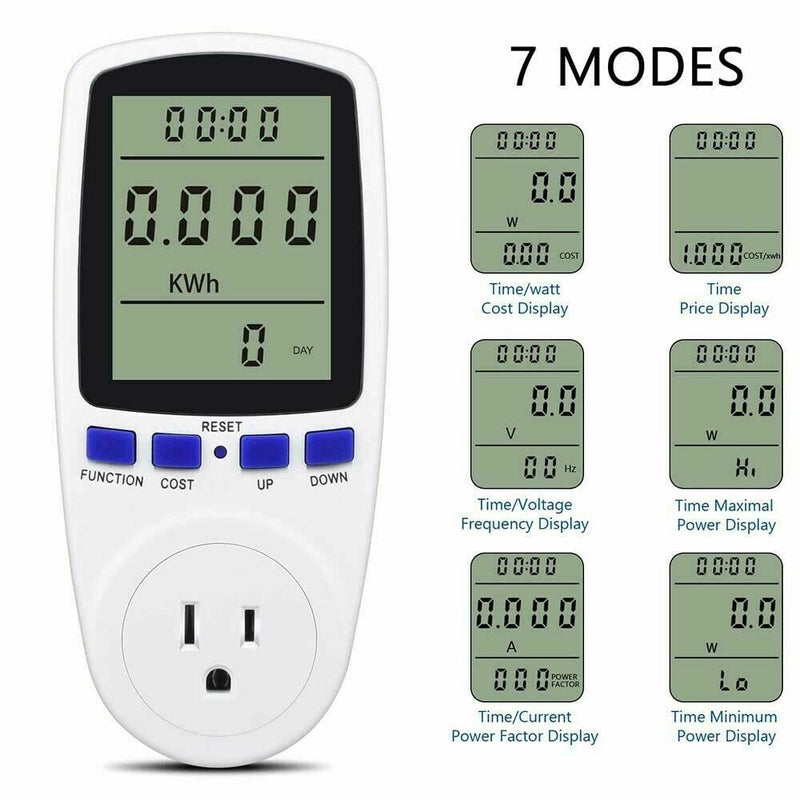 Digital Power Monitor Meter Usage Energy Watt Amp Volt KWh Electricity - NewNest Australia
