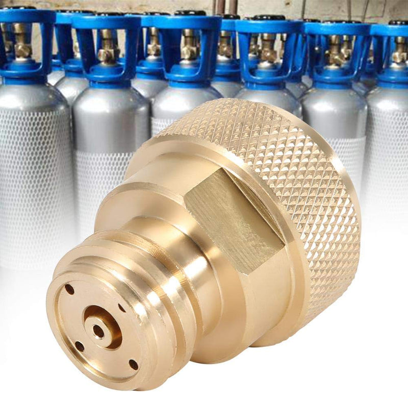 CO2 Cylinder Refill Adapter Replacement Brass Tank Canister Conversion for Soda Maker Home Machine(Gold) Gold - NewNest Australia