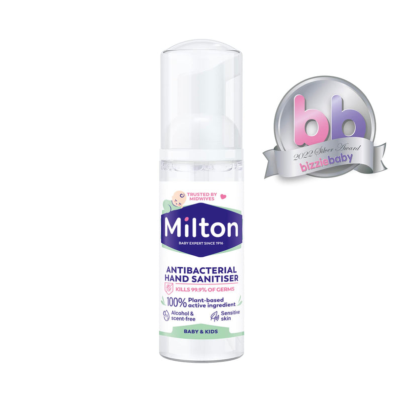 MILTON Antibacterial Hand Sanitiser 50ml - Disinfects Hands In Seconds, Suitable For Babies From 3 Months Old, Children and the Whole Family - NewNest Australia